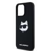Karl Lagerfeld Klhmp15Lschpplk Iphone 15 Pro 6.1 Czarny/Black Hardcase Silicone Choupette Head Magsafe