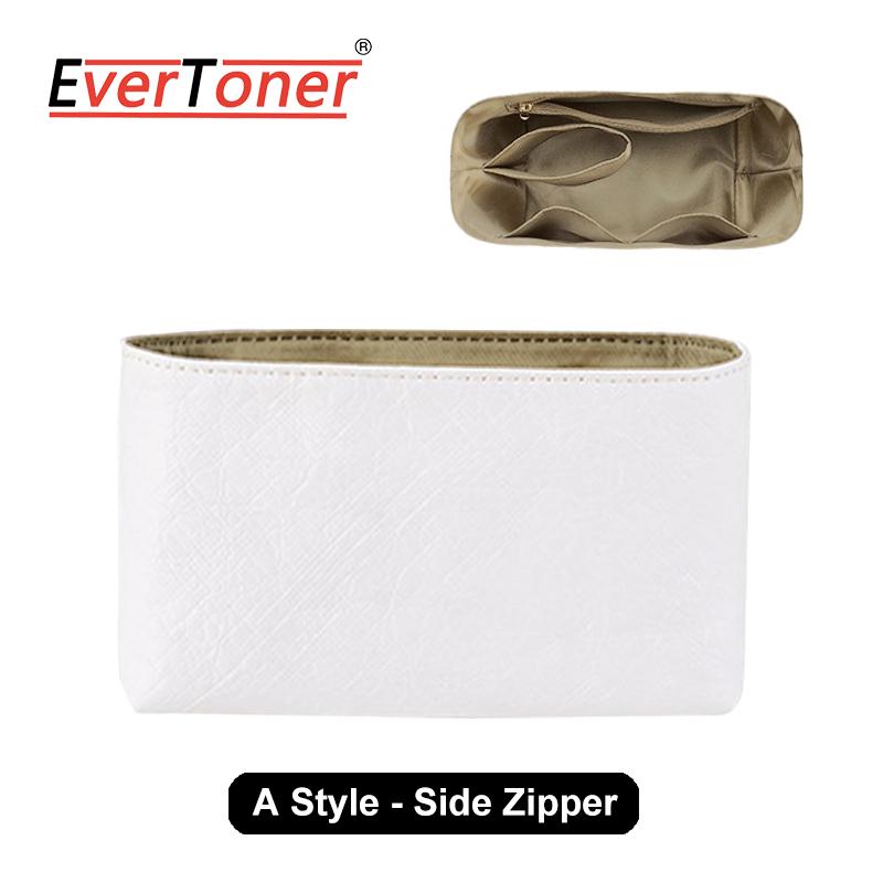 

EverToner Lightweight Bag Insert Compatible For Garden Party 30 36 Waterproof Dupont paper Portable Makeup Bag 30