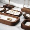 Exquisite Earrings Display Tray Geometry Ring Earring Holder Simple Wood Rings Tray  Home