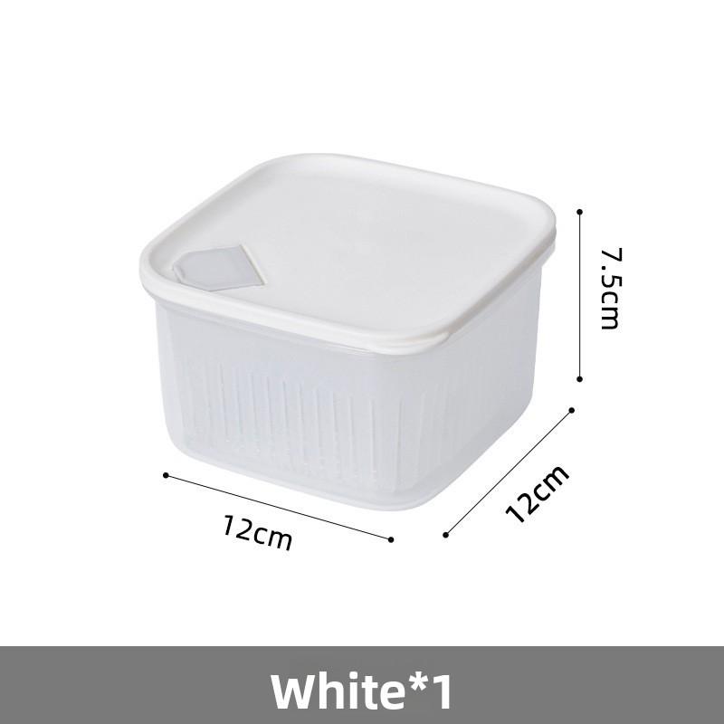 Plastic Kitchen Herb Keeper With Lid For Freshness And Drainage Storage For Adults