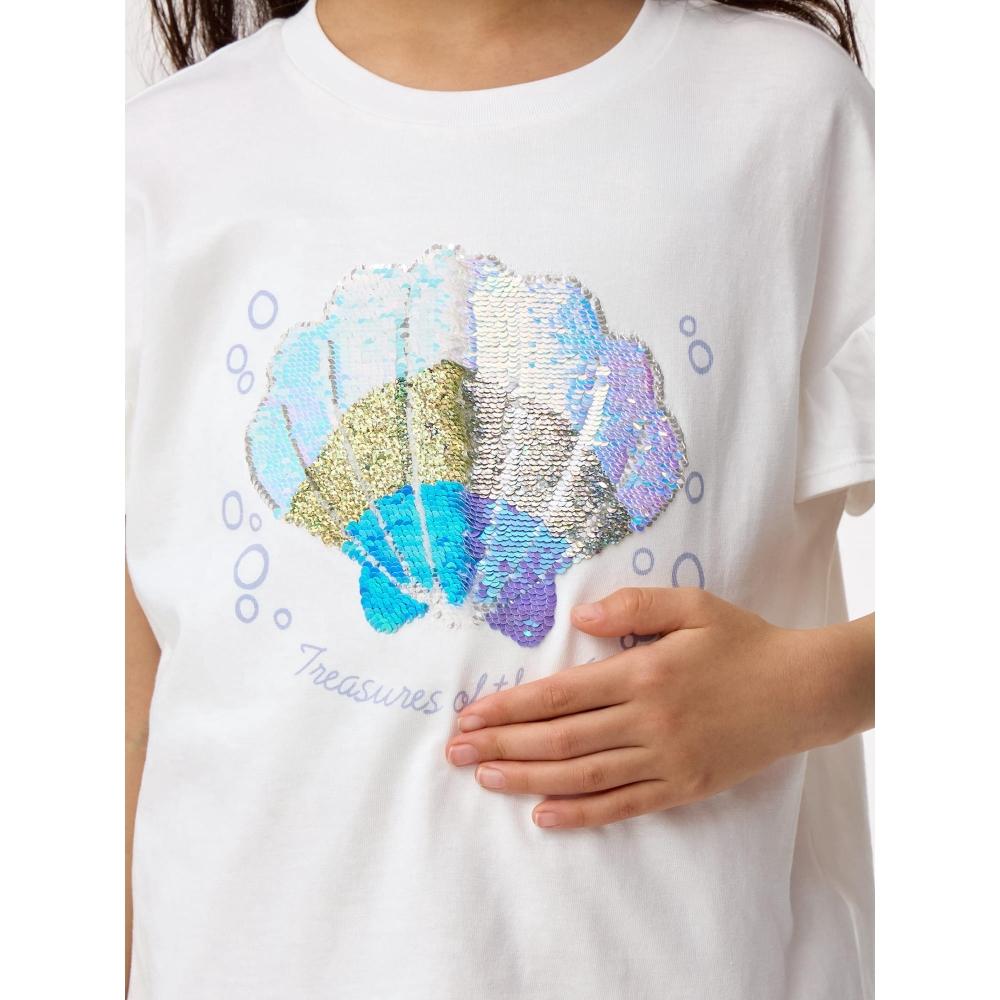 Gu By Uniqlo Girls Sequin T  Shell  +e