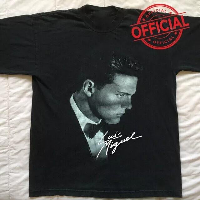 Vintage Luis Miguel signature Singer Men T-shirt Black Unisex All Sizes S