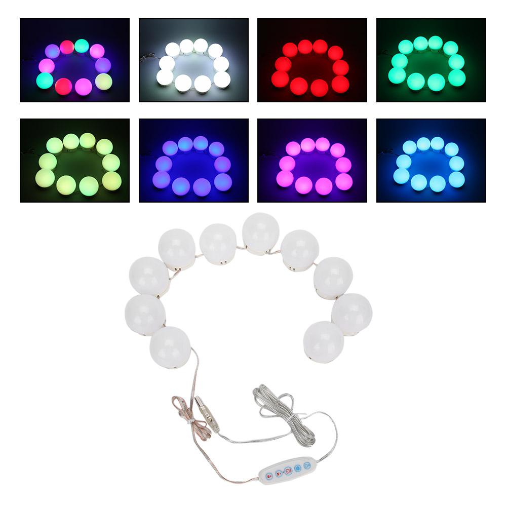10pcs Colorful LED Light Bulb Makeup Mirror Bulb Wedding Party Mirror Bulb