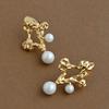 AUGUST ALICE 16K Gold Labradorite Pearl Earrings