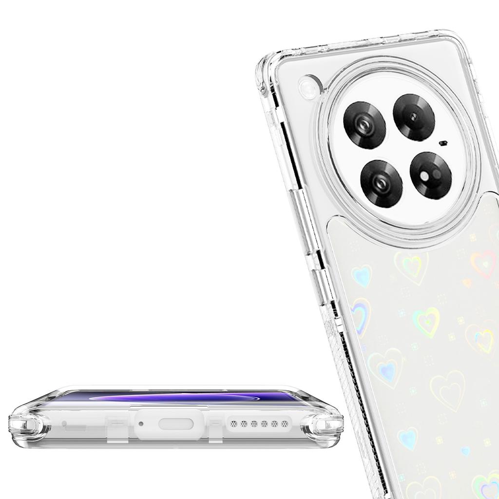 For Infinix Zero 40 4G/5G Case Clear Acrylic TPU Hybrid Phone Cover with Laser-printed Film