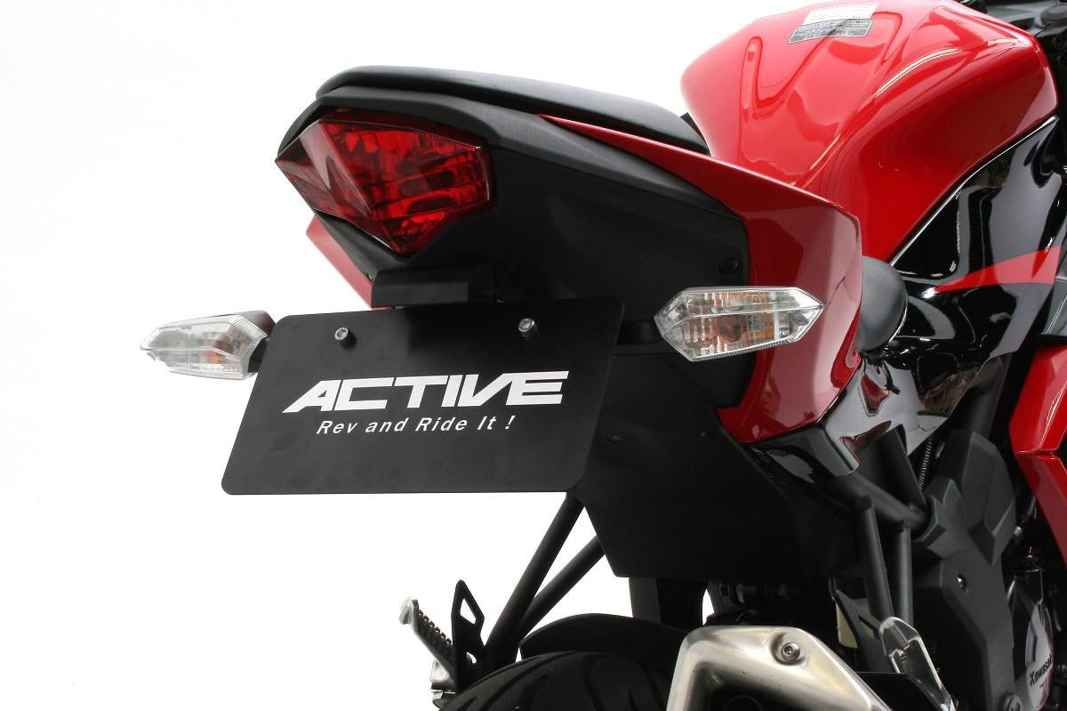 ACTIVE Fender Eliminator with LED License Plate for NINJA250SL 15 1157081 Kit, Black, Light, чёрный
