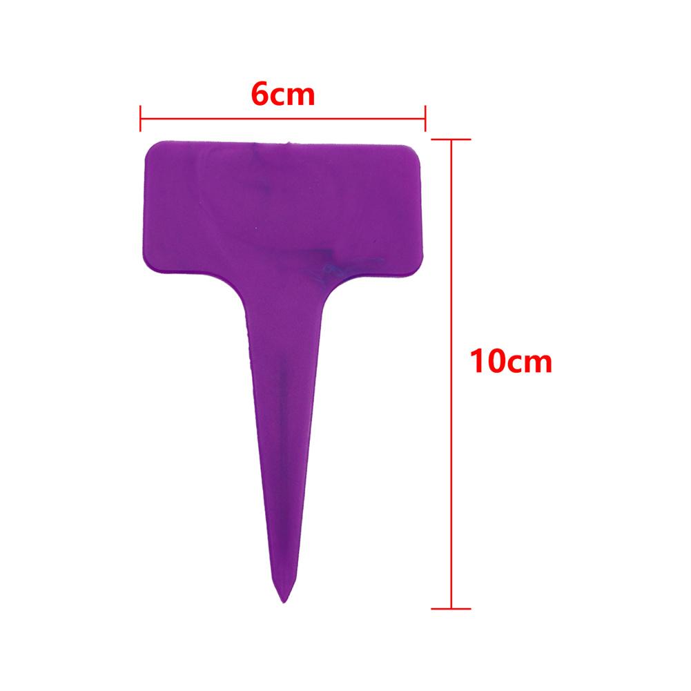 20/100Pcs Garden Plant Labels T-Type Flower Tags Plastic Nursery Seedling Tray Signs Waterproof Bonsai Varieties Tagging Markers