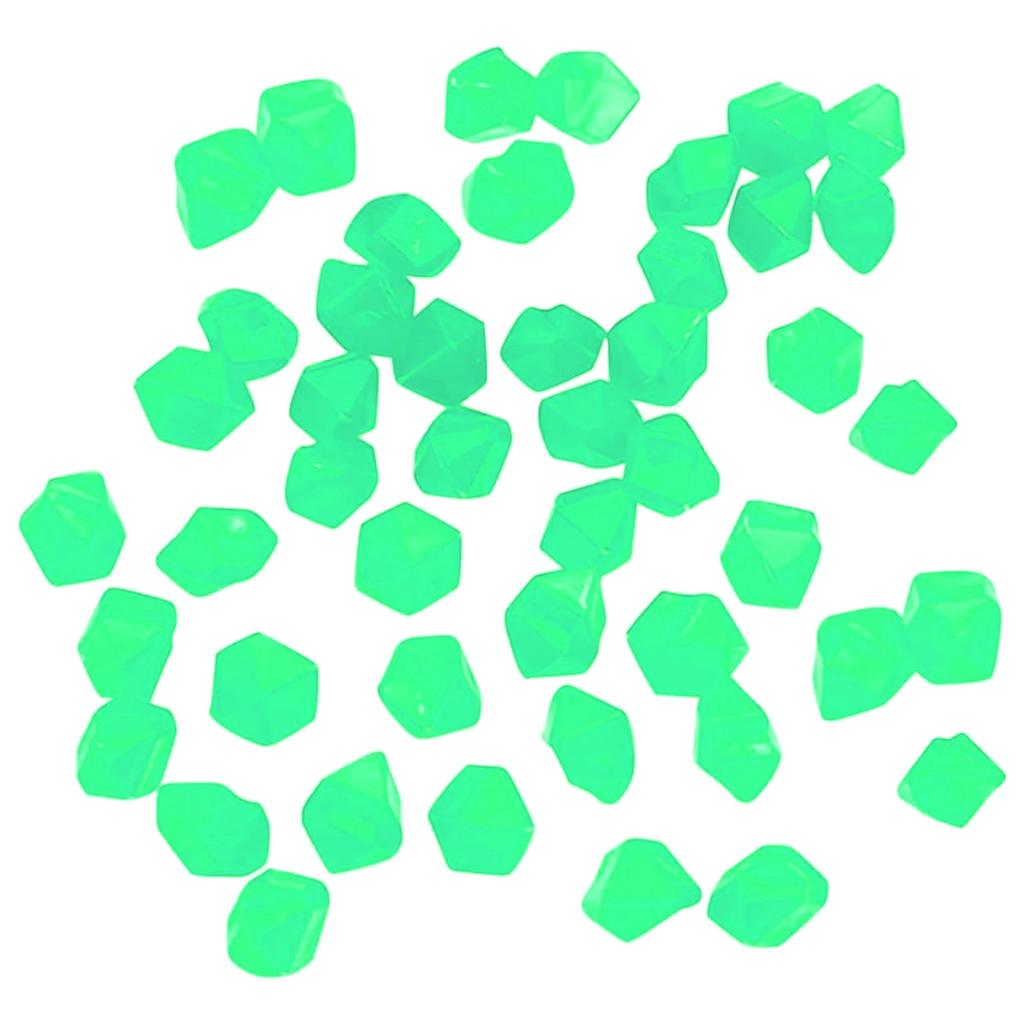 Luminous Diamond Shaped Pebbles for Garden Decoration Outdoor Landscape Glow Stones for Pathway Aquarium and Fish Tank Decoration