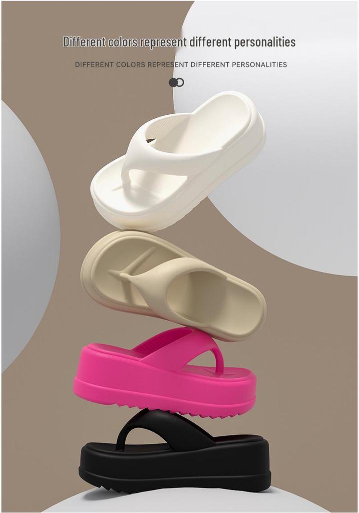 Spedizione Gratuita Infradito Estive Antiscivolo da Donna in EVA 2026, Ciabatte Resistenti all'Usura con Infradito Spessa e Design Rialzante per Esterni.