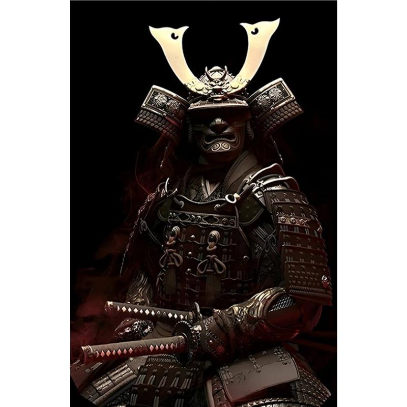 Japan Samurai Warrior Bushido Sword Art Retro Posters Canvas Painting Wall Decor Prints Picture for Living Room Home Decoration