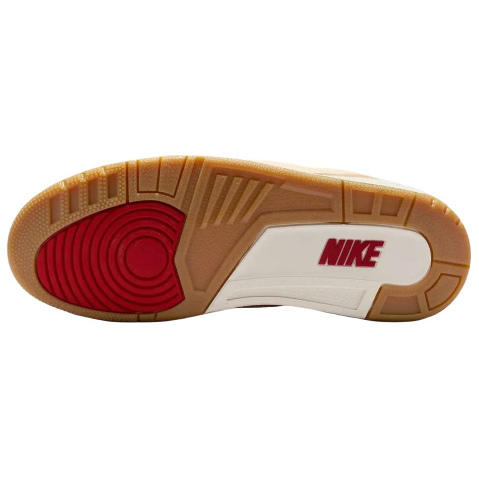 Air Jordan 3 Retro Neujahr der Ratte Herren Sneaker Tan Denim Sail-Gym-Red IR0910-400