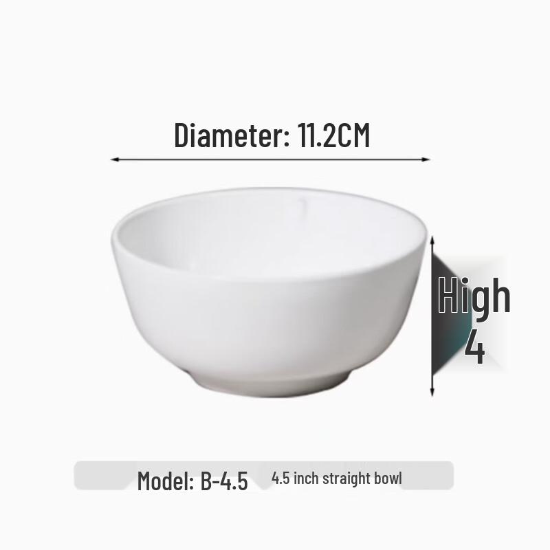 Taishun 4.5-inch Melamine Rice Bowls (Pack of 10)