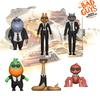 Nouveau lot de 6 figurines d'action Les Bad Guys Jouets Kawaii Loup Piranha Serpent Requin Tarentule Poupée Anime Jouet Animal en PVC Cadeau d'Anniversaire