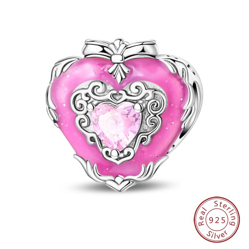 

New Copper Red Purple Heart Pink Star Charms Beads Fit Qikaola Original Bracelets Creative Diy Birthday Jewelry