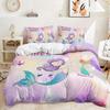 Three-Piece Set Cartoon Mermaid Quilt Cover Bedding Digital Printing Two-Piece Set