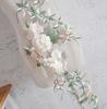 Pink Flower Embroidery Patch Applique For Clothing Ropa Parches Bordados Para Sewing Accessories