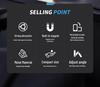 Foldable Magnetic Car Phone Holder - 360° Rotating Dashboard Mount