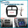9 Inch Car Frame Fascia Adapter Decoder Android Radio Dash Fitting Panel Kit For MITSUBISHI ASX RVR Outlander Sport PEUGEOT 4008