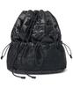 NOMANUAL Puffer String Bag - Black