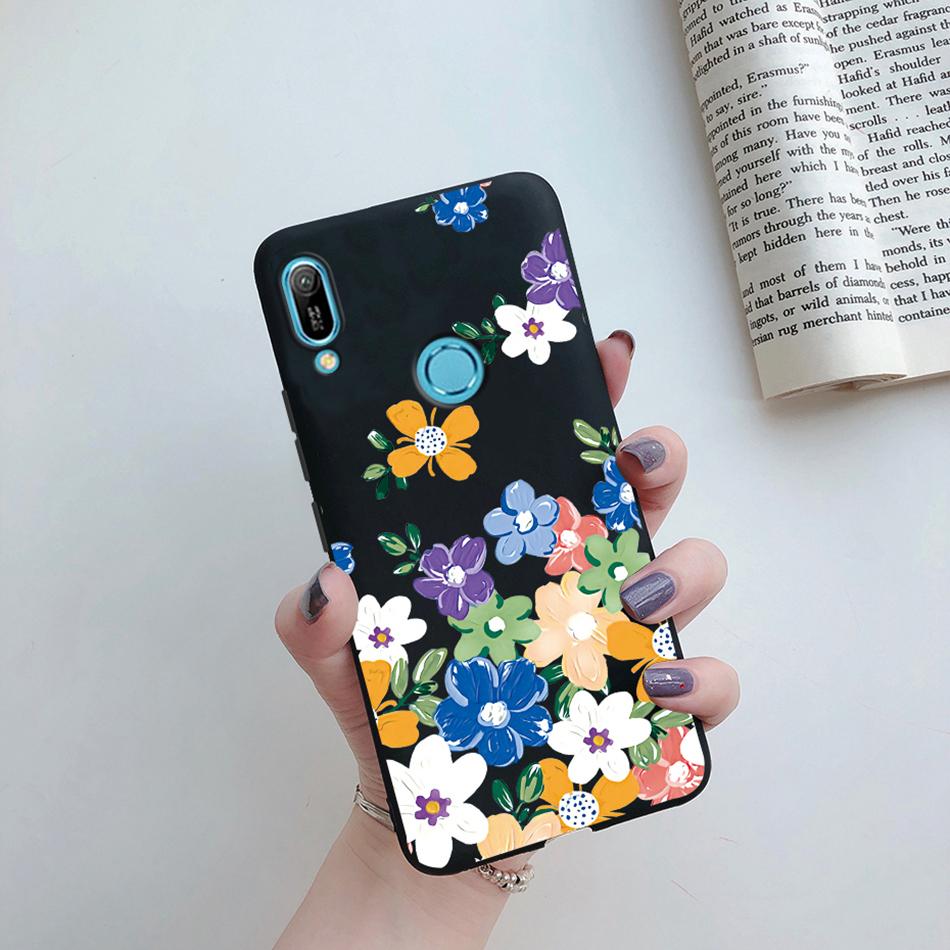For Huawei Y6s 2019 Case Huawei Y9s Phone Case Fashion Flower Soft Silicone Back Cover For Huawei Y6 Pro 2019 MRD-LX2 Y 6S Etui