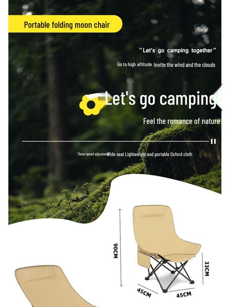 Adjustable Three-Speed Reclining Lounge Chair with Leg Rest, Dual Use for Sitting and Sleeping, Portable Folding Design for Office or Home.
