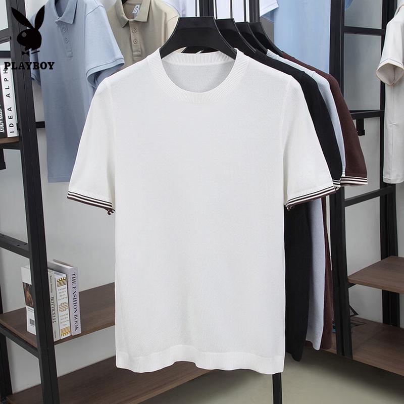 Playboy Men s Quick-Dry Round Neck T-Shirt L