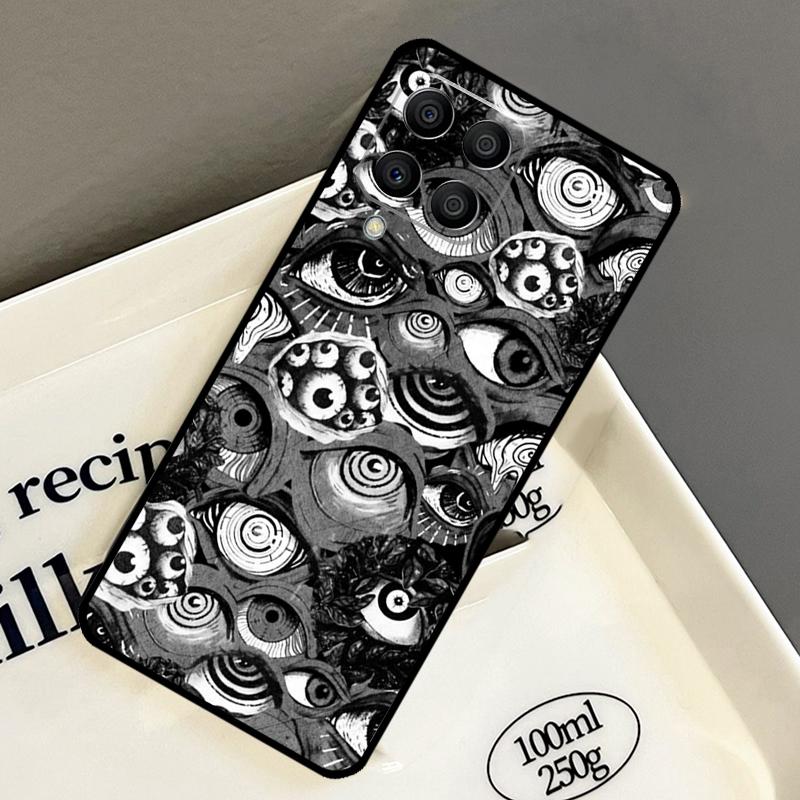 Scary Face Eyes Case For Samsung Galaxy M14 M34 M54 M56 M16 M36 M13 M15 M35 M55 M11 M31 M53 M51 M12 M32 M52