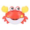 Dancing Crab Bubble Machine Music Electronic Crab Bubble Blower for Children Kids Washroom Red