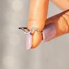 925 Silver Fashion Round Plain White Zircon Ring For Women Anniversary Party Creativity High Quality Fine Jewelry