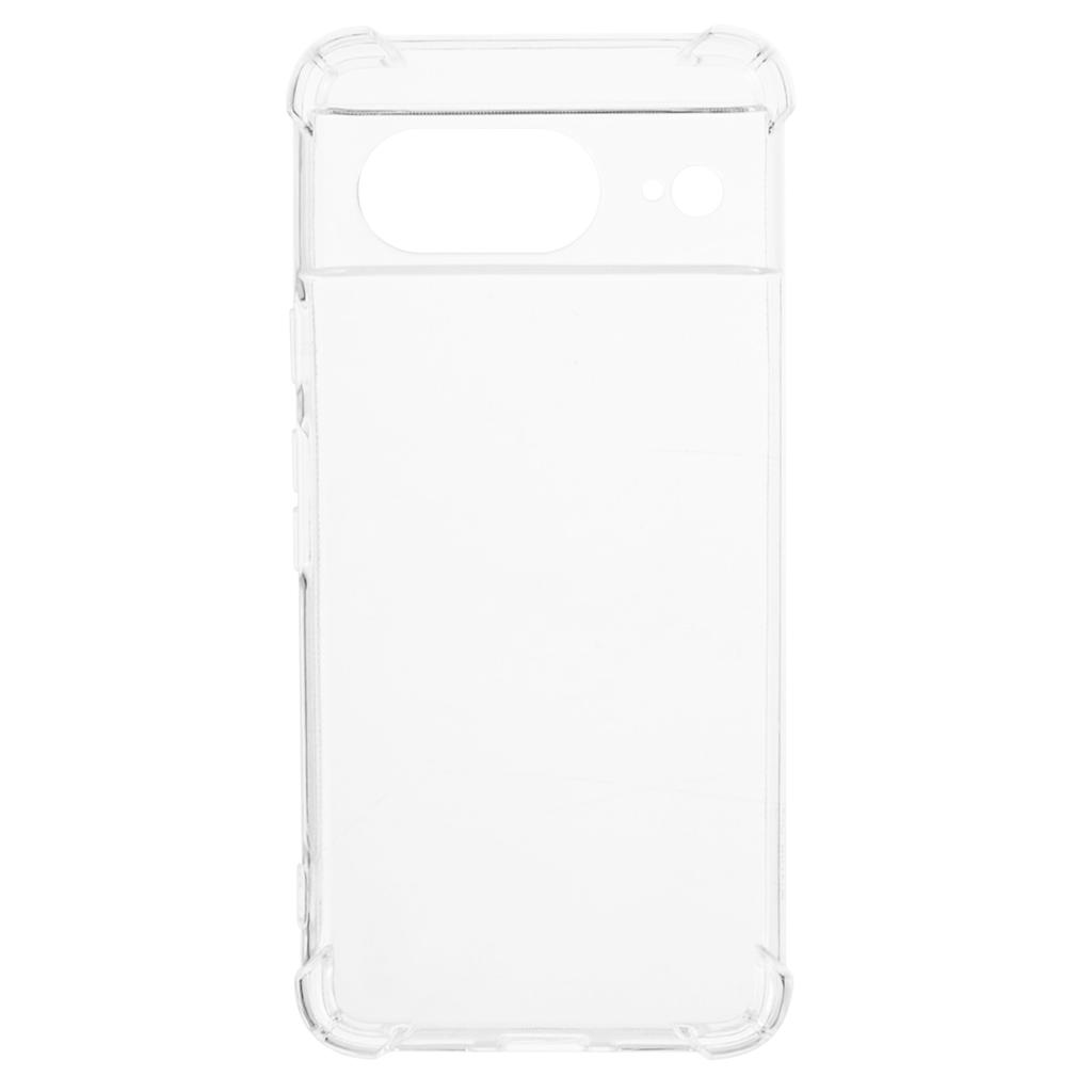 For Google Pixel 8 Clear Case Soft TPU Four Corner Anti-drop Phone Cover