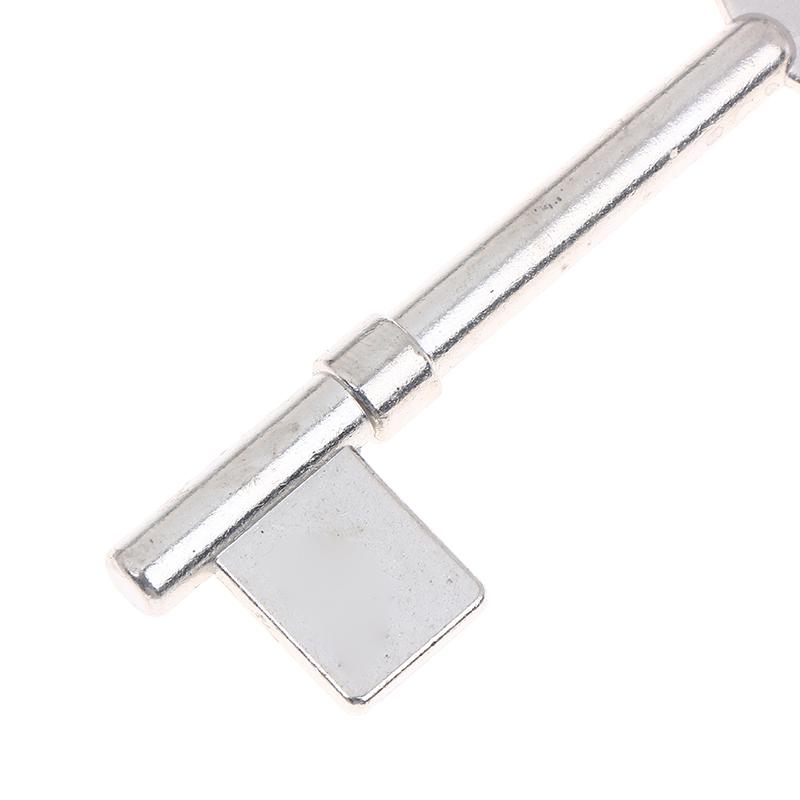 5Pcs Vault Zinc Alloy Flagpole Safe Key Single-Bitt Key Blank House Key Blanks For  Special Old Doors Key Emb