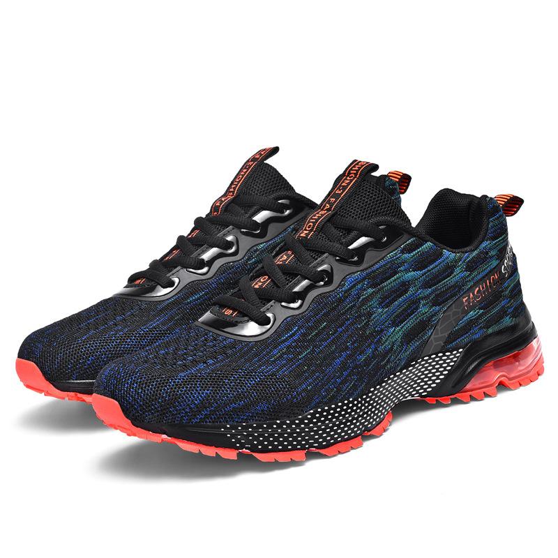 Flying woven running shoes spring low-top mesh cloth surface light non-slip breathable casual sports shoes travel shoes