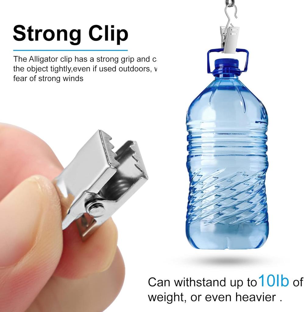 200/10PCS Etal Curtain Clips Hanging Photos Drapes Clamps Tent Lights Party Decorations Crafts Clip Christmas Party Wire Holder