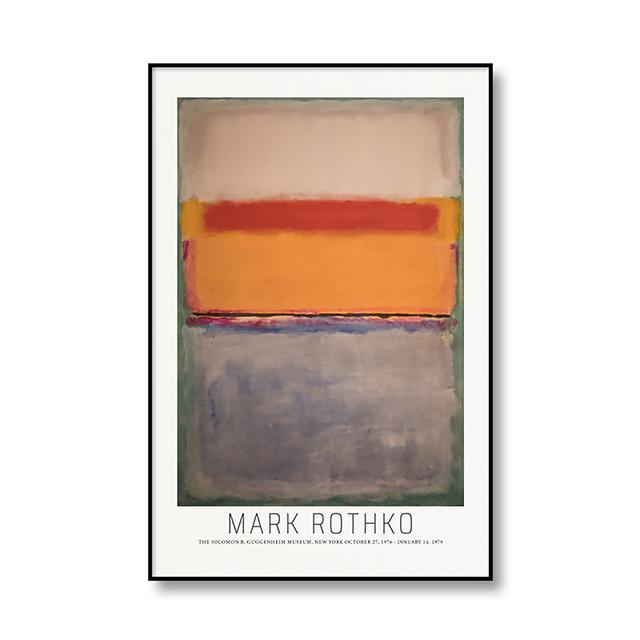 Mark Rothko Classica astratta su tela Poster e stampa Wall Art Pittura Immagine decorativa Soggiorno moderno Decorazione della casa