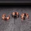 Vinterly Kupfer Magnetischer Ring Herren Mattes Finish Gesundheit Energie Einfaches Verstellbares Armband Reines Kupfer Ringe für Herren Damen Schmuck