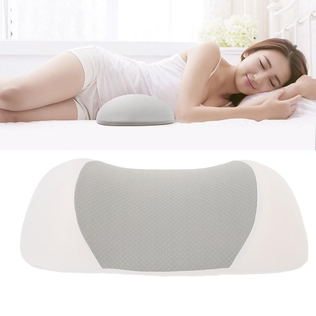 Oreiller de Soutien Lombaire pour Dormir Ergonomique Mousse à Mémoire Housse Amovible Oreiller pour le Bas du Dos pour Lit