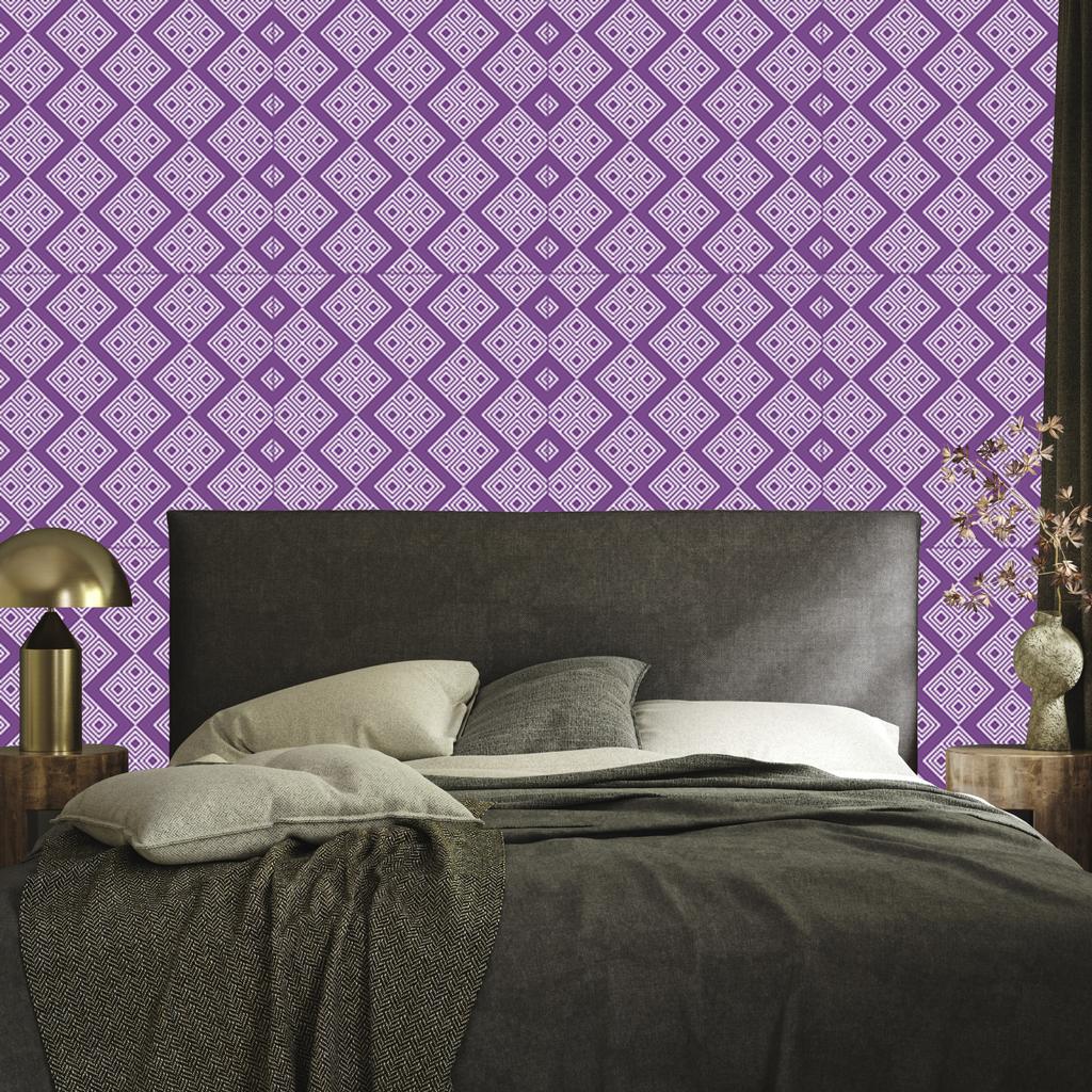 Wallpaper Geometric pattern purple, purple background 50x1000