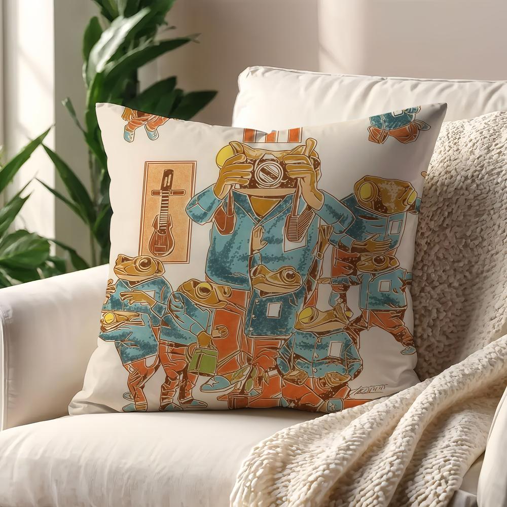 Singer Bad Bunny DTMF cushion cover Decoration Room Shop Car Best Home Office Coffee Pillow Sofa Printing Nordic Simplicity Hit 12x12Inch