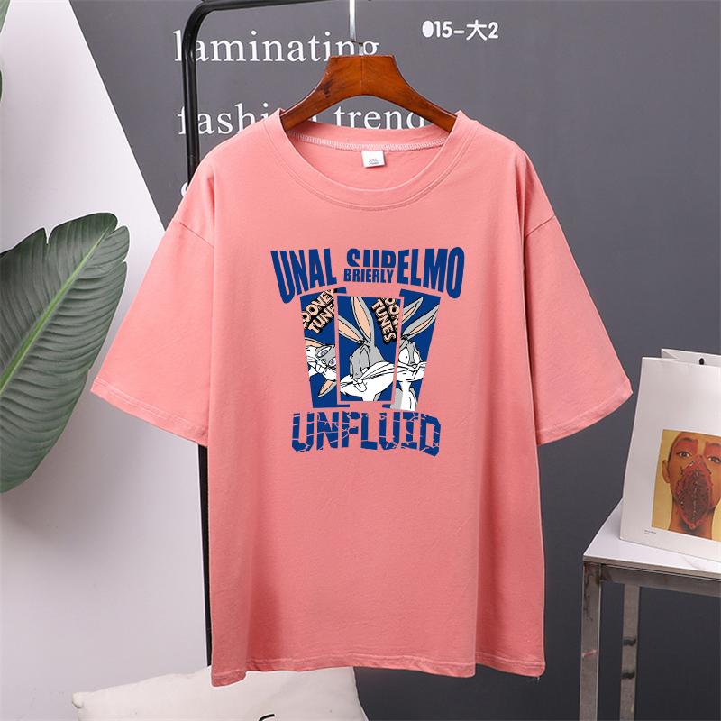 Летняя футболка с коротким рукавом и мультяшным принтом — фото 7