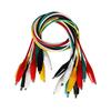 10Pcs Double-ended Alligator Clips Insulated Mixed Colors Test Leads Alligator Clip Welding Stamping Crocodile Clips