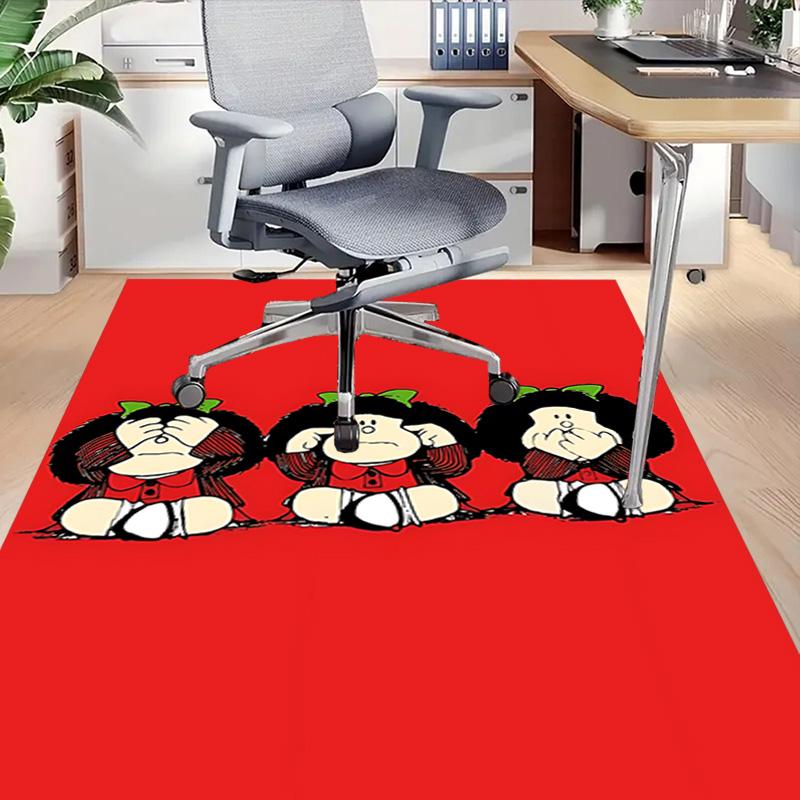 1pc Mafaldas Adventures Comics Carpet for Playroom Bedroom Living Room Sofa Home Decor,kids Game Area Rug Non-slip Floor Mat Y73029
