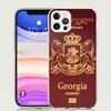 Etui na telefon z flagą Gruzji dla Apple iPhone 17 Air 16 15 Plus 14 + 13 Mini 12 11 Pro Max 7 8 SE 16Max Miękkie etui Coque 17 Air