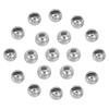 PATIKIL 50pcs Tungsten Slotted Beads for Fly Round Bead Head Balls for Jig Hook Fishing Fly Dark Silver 6.4mm Tying, Tying,
