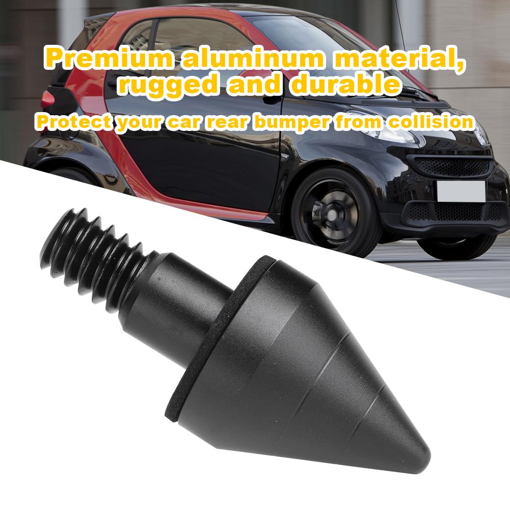 Car Rear Bumper Round Nail Guard Anti Collision Protector Fit for Mercedes Benz SmartBlack