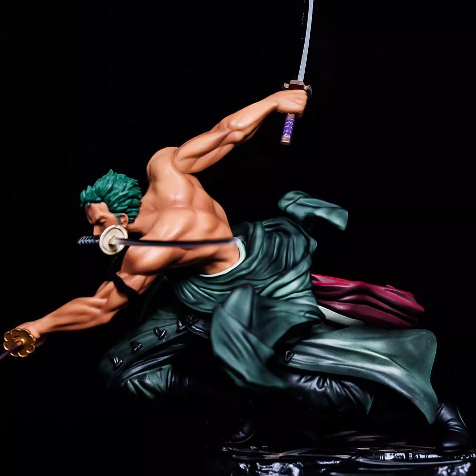 One Piece 10cm Anime Figure GK Roronoa Zoro Three-blade Sa-maximum Manga Anime Statue Action Figure Collection Model Kid Toy