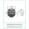Mini Self Watering Flower Pot Fish Tank Transparent BPA-Free Plastic Dual Use Decor for Office Desktop Home Decoration