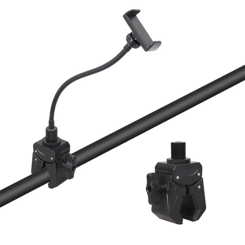 Universal 1/4Inch Camera Mount Clamp Super Clamp With Adjustable 15mm To 45mm Jaw For Tripods Bikes Action Cameras