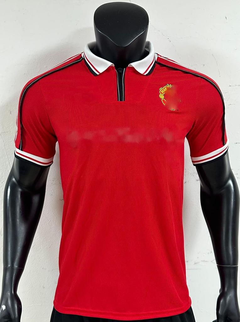 Club retro jersey home and away retro top nostalgic league Champions League version short sleeve Red Devils main Real Madrid