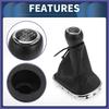 6 Speed Gear Shifter Knob W/ Cover For Chevrolet Cruze 2010-2015 Plastic Black