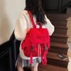 Double shoulder cloth bag female large capacity leisure student class schoolbag campus wind going out travel backpack